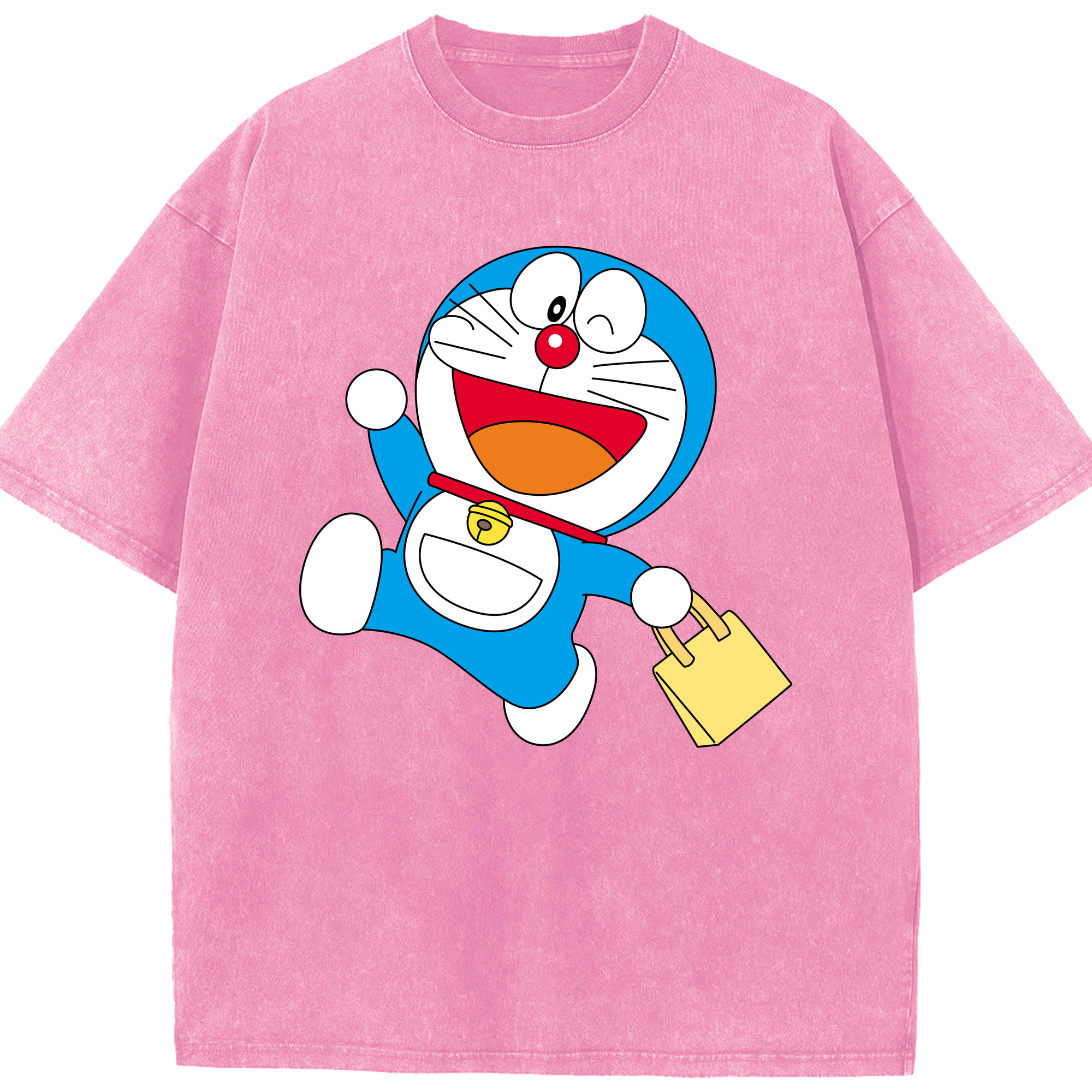 （画像用） ドラえもん Doraemon 綿100% ヴィンテージ風 半袖Tシャツ（フロントプリント）